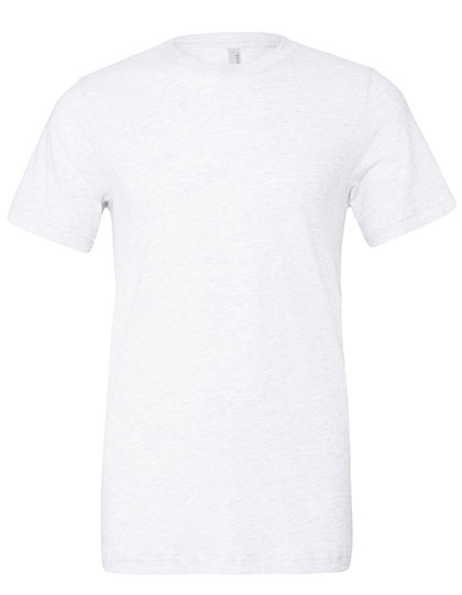 Canvas Unisex Triblend Crew Neck T-Shirt Solid White Triblend
