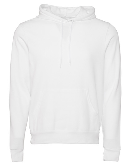 Canvas Unisex Poly-Cotton Fleece Pullover Hoodie DTG White