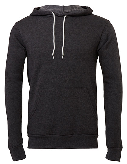 Canvas Unisex Poly-Cotton Fleece Pullover Hoodie Dark Grey Heather