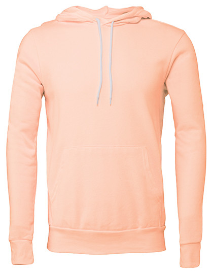 Canvas Unisex Poly-Cotton Fleece Pullover Hoodie Peach