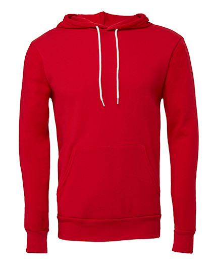 Canvas Unisex Poly-Cotton Fleece Pullover Hoodie Red