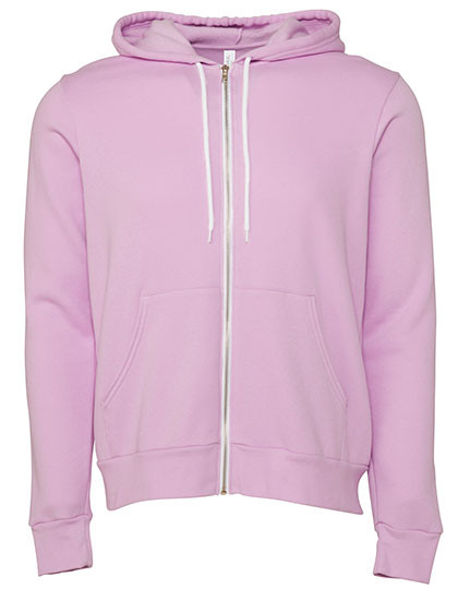 Canvas Unisex Poly-Cotton Fleece Full-Zip Hoodie Lilac
