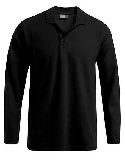 Promodoro Men´s Heavy Polo Long Sleeve Black