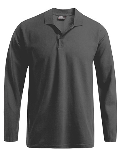 Promodoro Men´s Heavy Polo Long Sleeve Steel Gray