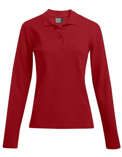 Promodoro Women´s Heavy Polo Long Sleeve Fire Red