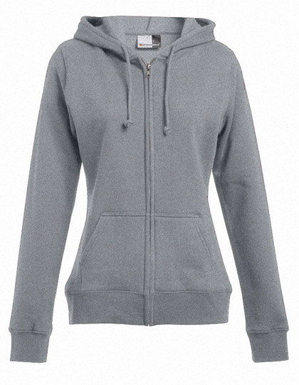 Promodoro Women´s Hoody Jacket 80/20 Sports Grey (Heather)