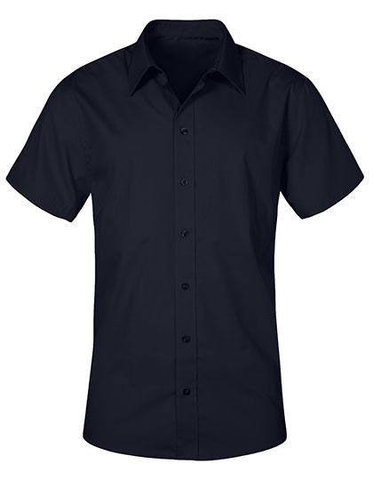 Promodoro Men´s Poplin Shirt Short Sleeve Navy