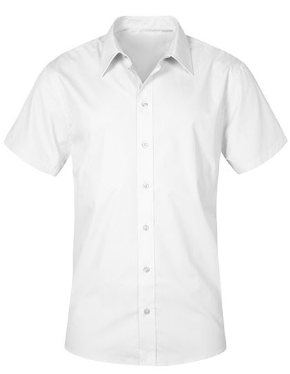 Promodoro Men´s Poplin Shirt Short Sleeve White