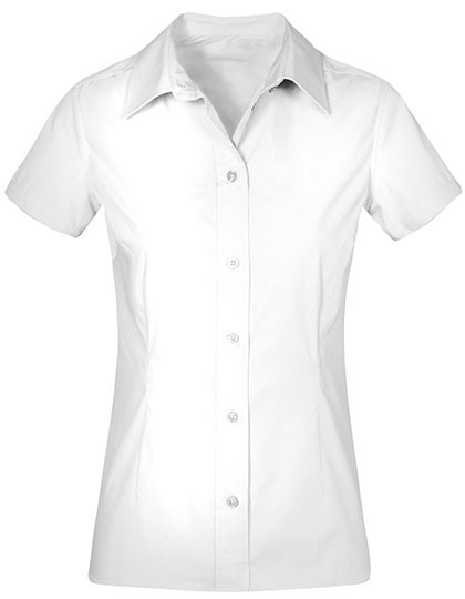 Promodoro Women´s Poplin Shirt Short Sleeve White