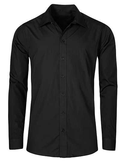 Promodoro Men´s Poplin Shirt Long Sleeve Black
