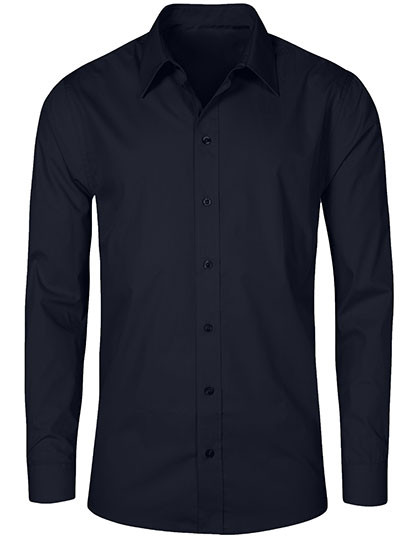 Promodoro Men´s Poplin Shirt Long Sleeve Navy
