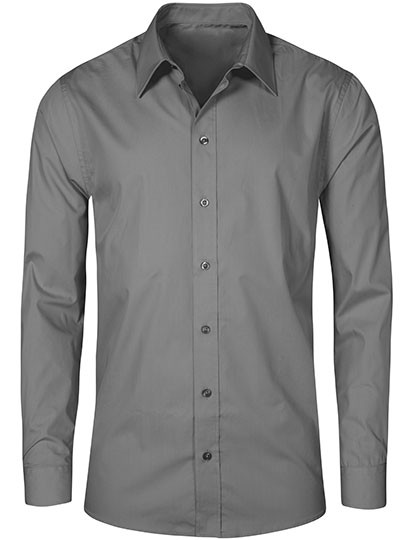 Promodoro Men´s Poplin Shirt Long Sleeve Steel Grey (Solid)