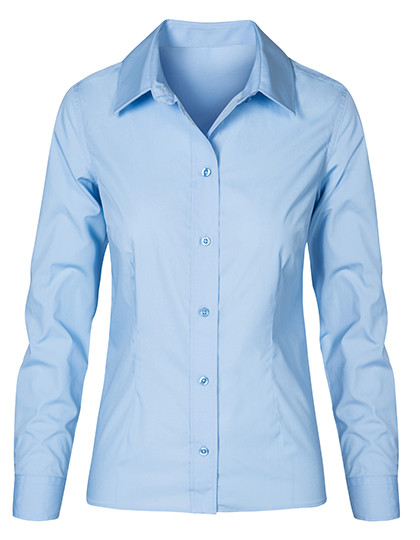 Promodoro Women´s Poplin Shirt Long Sleeve Light Blue