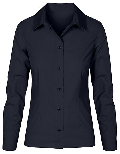 Promodoro Women´s Poplin Shirt Long Sleeve Navy