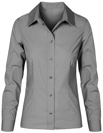 Promodoro Women´s Poplin Shirt Long Sleeve Steel Grey (Solid)