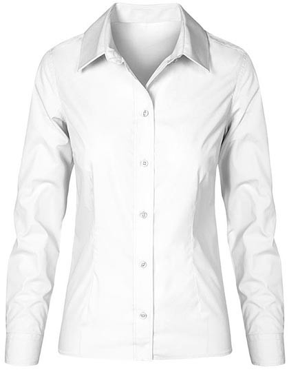 Promodoro Women´s Poplin Shirt Long Sleeve White