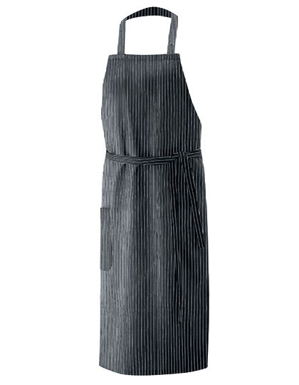 Exner Latzschürze XXL 100 x 100 cm Black Pinstripe