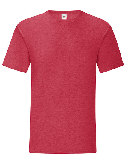 Fruit of the Loom Iconic T Heather Red