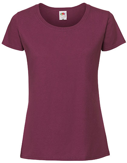 Fruit of the Loom Ladies Iconic 195 T Burgundy