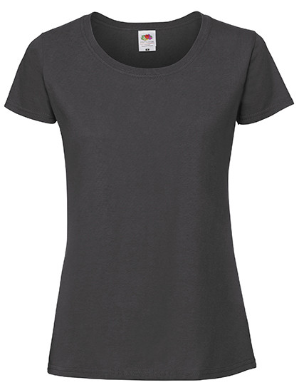 Fruit of the Loom Ladies Iconic 195 T Light Graphite (Solid)
