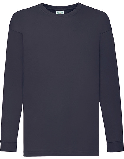 Fruit of the Loom Kids´ Valueweight Long Sleeve T Deep Navy