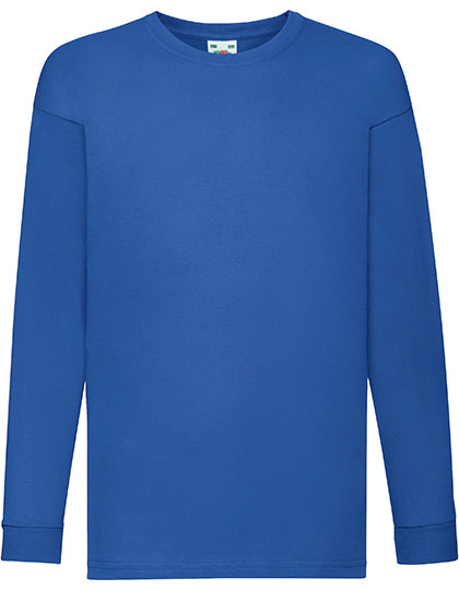 Fruit of the Loom Kids´ Valueweight Long Sleeve T Royal Blue