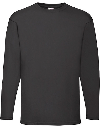 Fruit of the Loom Valueweight Long Sleeve T Black