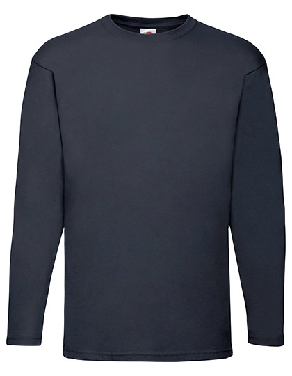 Fruit of the Loom Valueweight Long Sleeve T Deep Navy