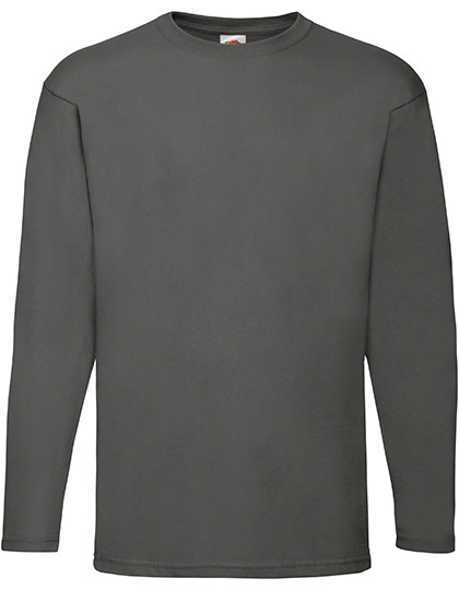 Fruit of the Loom Valueweight Long Sleeve T Light Graphite (Solid)