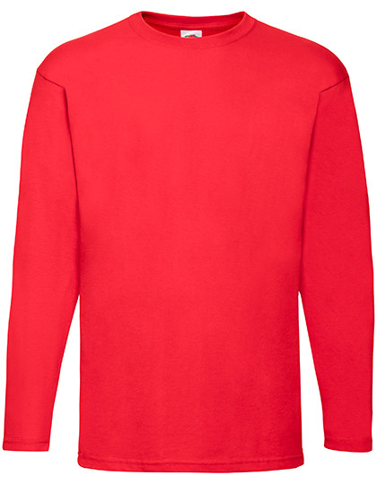Fruit of the Loom Valueweight Long Sleeve T Red