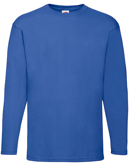 Fruit of the Loom Valueweight Long Sleeve T Royal Blue