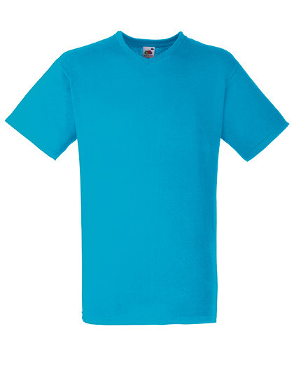 Fruit of the Loom Valueweight V-Neck T Azure Blue