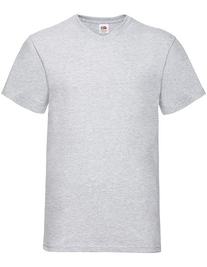 Fruit of the Loom Valueweight V-Neck T Heather Grey
