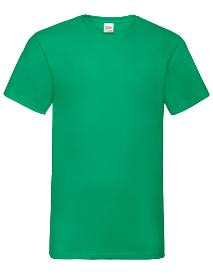 Fruit of the Loom Valueweight V-Neck T Kelly Green