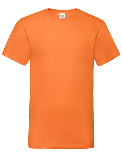 Fruit of the Loom Valueweight V-Neck T Orange