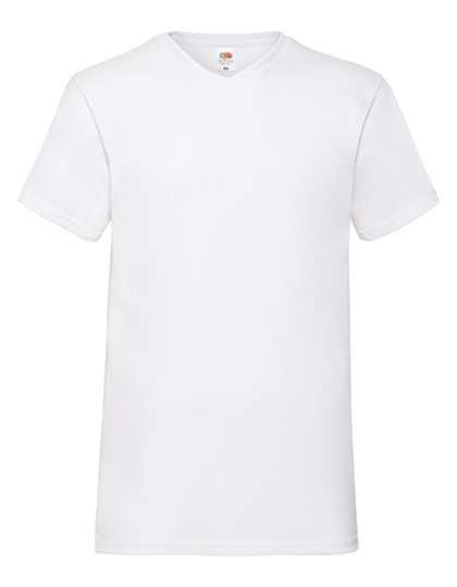 Fruit of the Loom Valueweight V-Neck T White