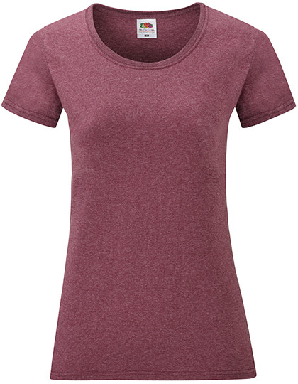 Fruit of the Loom Ladies´ Valueweight T Heather Burgundy