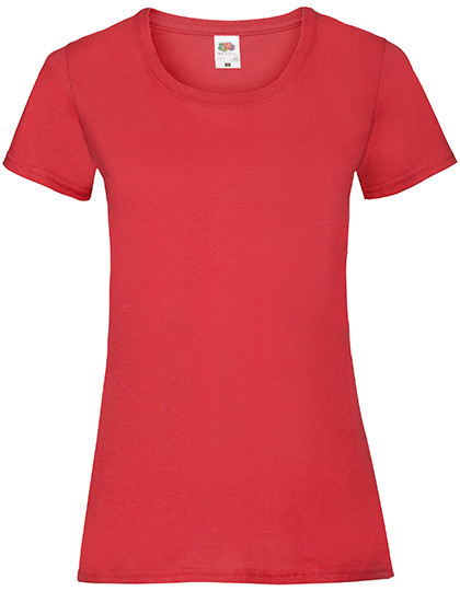 Fruit of the Loom Ladies´ Valueweight T Red