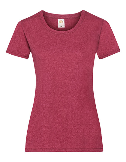 Fruit of the Loom Ladies´ Valueweight T Vintage Heather Red