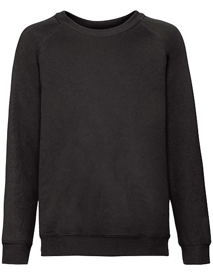 Fruit of the Loom Kids´ Classic Raglan Sweat Black