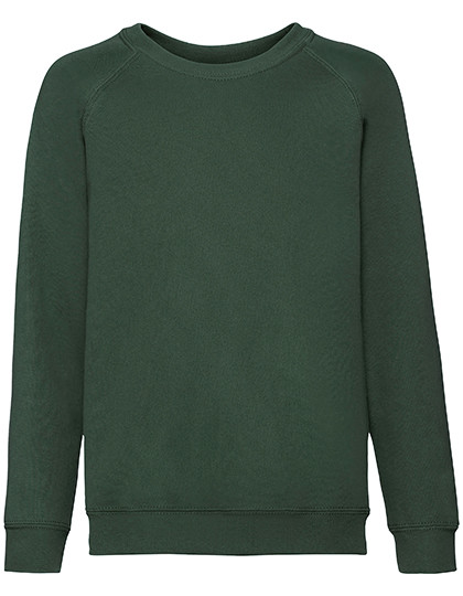 Fruit of the Loom Kids´ Classic Raglan Sweat Bottle Green