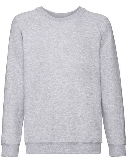 Fruit of the Loom Kids´ Classic Raglan Sweat Heather Grey