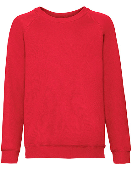 Fruit of the Loom Kids´ Classic Raglan Sweat Red