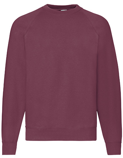 Fruit of the Loom Classic Raglan Sweat Burgundy