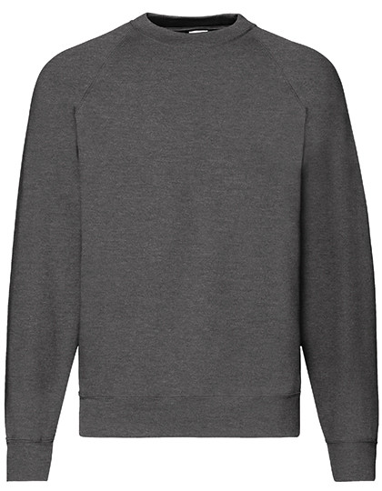 Fruit of the Loom Classic Raglan Sweat Dark Heather Grey
