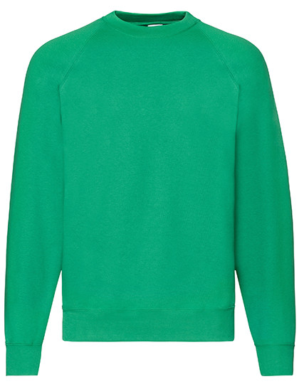 Fruit of the Loom Classic Raglan Sweat Kelly Green
