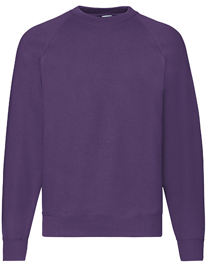 Fruit of the Loom Classic Raglan Sweat Purple