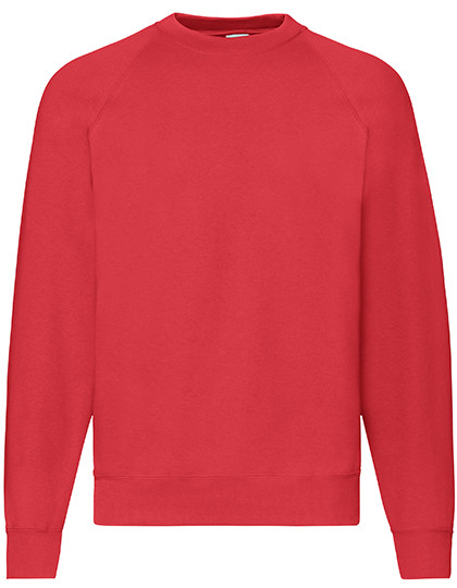 Fruit of the Loom Classic Raglan Sweat Red