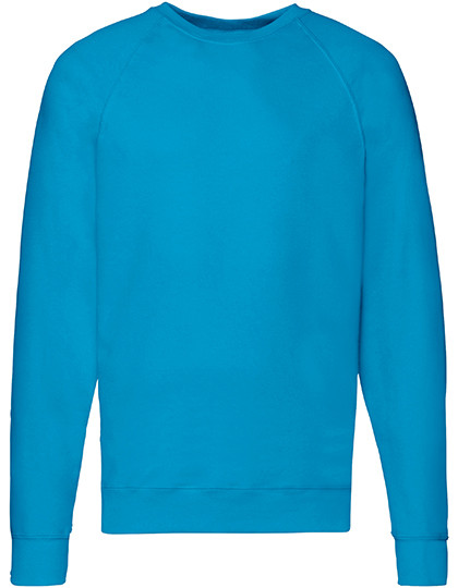 Fruit of the Loom Lightweight Raglan Sweat Azure Blue