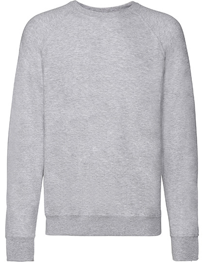 Fruit of the Loom Lightweight Raglan Sweat Heather Grey